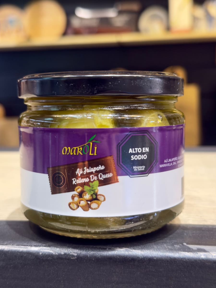 Ají Jalapeño encurtido relleno de queso, Turquia, 450 grs1