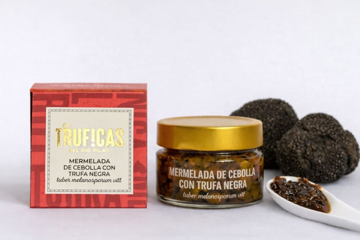 Mermelada de Cebolla con Trufa Negra Natural 100 grs Trufica España1