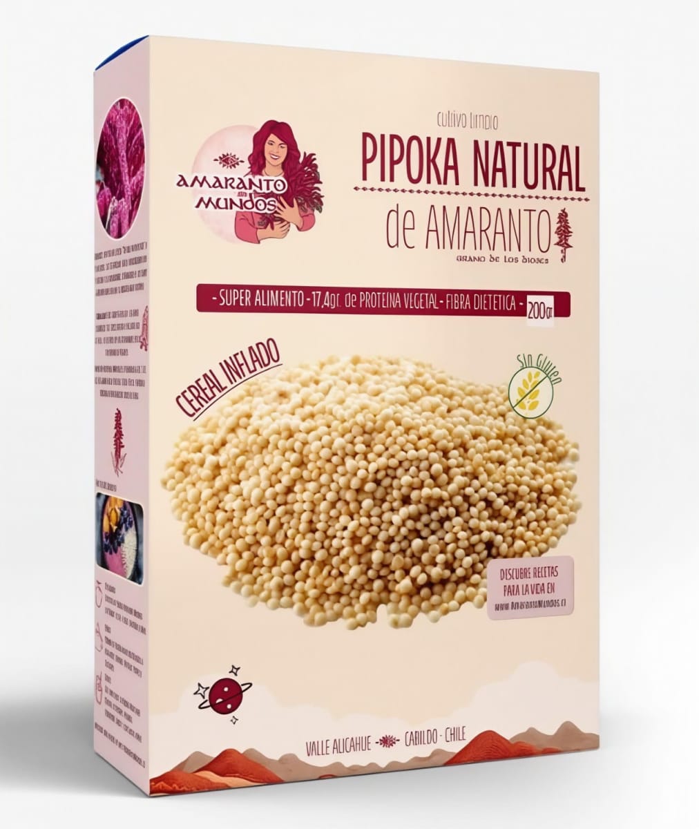 Pipoka Natural de Amaranto Mundos 200 g1