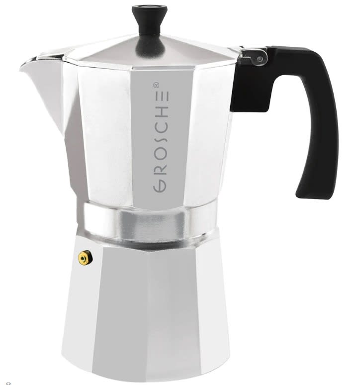 Cafetera Espresso Italiana Milano para 9 Tazas, 450 ml  Cromo1