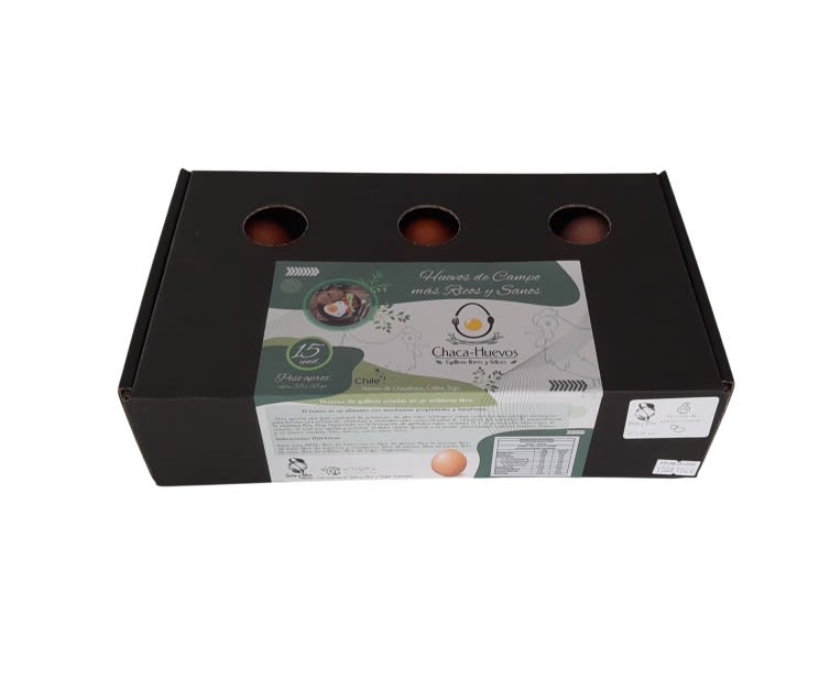 Huevos Jumbo Gallina feliz caja de 15 unidades, Salsa y Oliva1