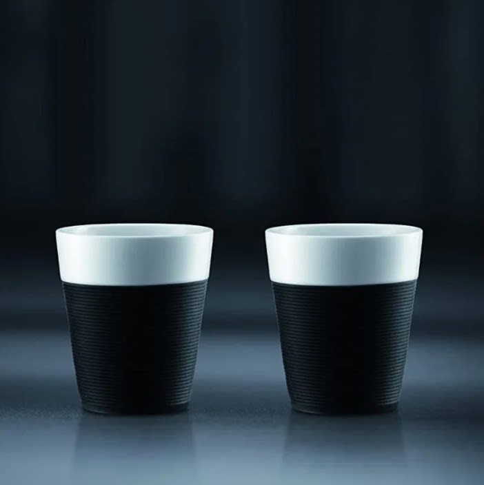 Set de 2 Vasos BISTRO Porcelana Con Manga de Silicona, 300 ml2