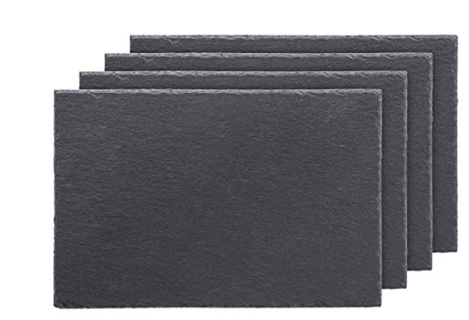 Tabla de Piedra negra rectangular 40x201