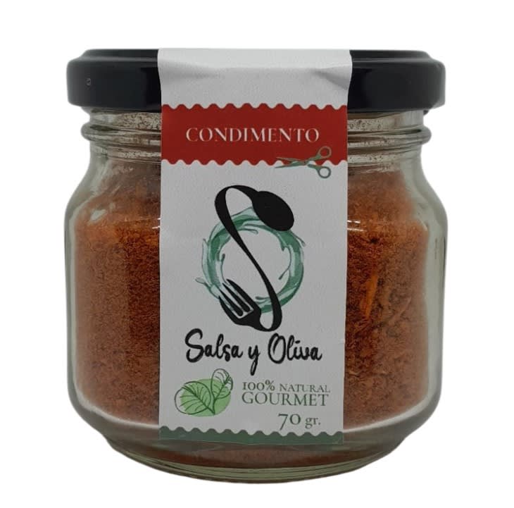 Merken artesanal 70 grs, salsa y Oliva1