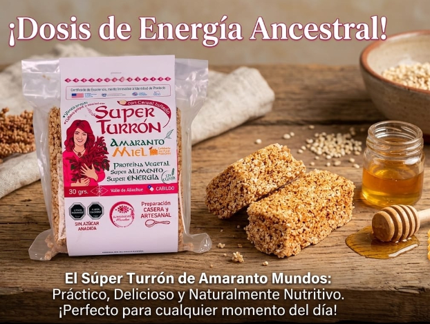 Súper Turrón de Pipoka de Amaranto mundos 30 g1