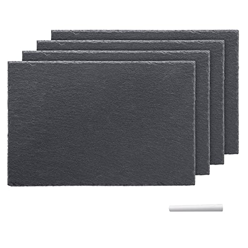 Tabla de piedra negra rectangular 30 x 201