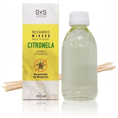 Recambio Mikado + Palos, Citronela