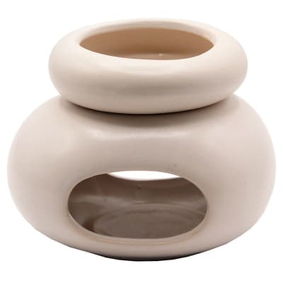 Quemador Zen Ceramica Blanca