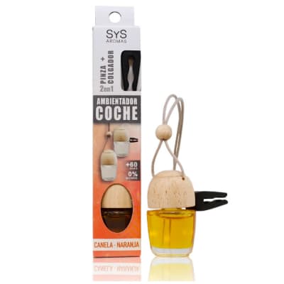 Ambientador Coche Style Pinza Canela naranja1