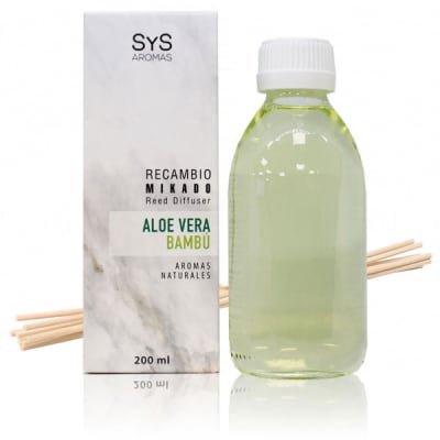 Recambio Mikado + Palos, Aloe Vera Bambú