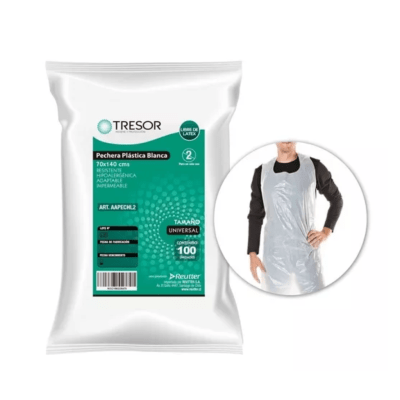 Pechera Plastica Blanca1