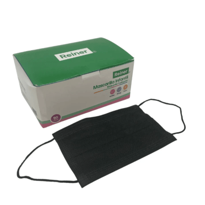 Mascarilla Reine Negra infantil 3 pliegues1
