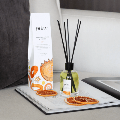 Difusor de Varitas Naranja dulce & cedro
