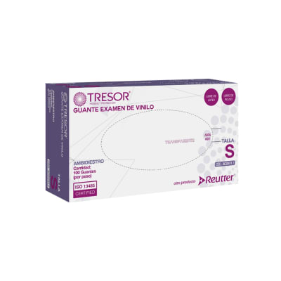 Guante Vinilo de examinacion sin polvo