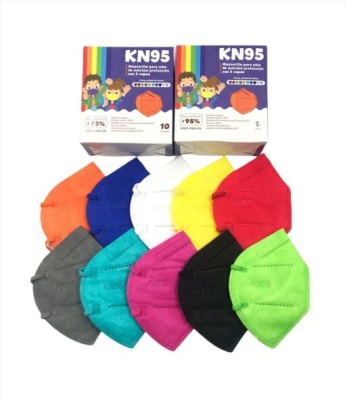 Mascarilla KN95 multicolor infantil