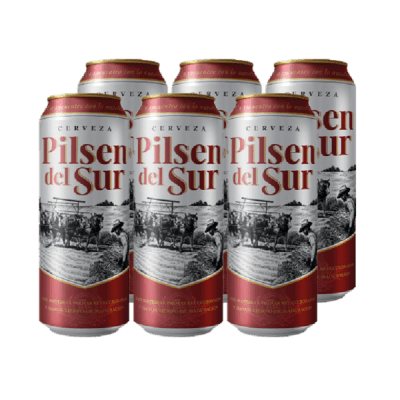 PACK PILSEN DEL SUR LATA 473 CC X6 UNID (SEC 4)1