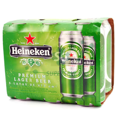 PACK HEINEKEN LATA X 6 UNID 470 CC