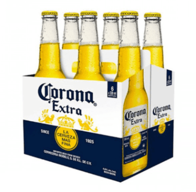 PACK CORONA DESECHABLE 6 UNID X 330 CC