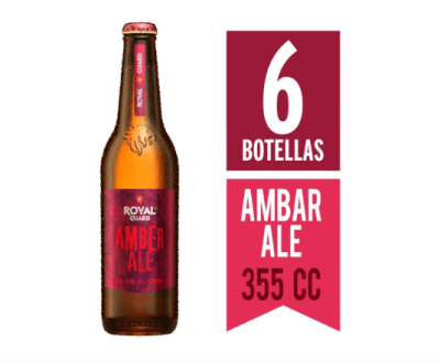 PACK ROYAL GUARD AMBER ALE DESECHABLE X6 UNID 355 CC (SEC 4)1