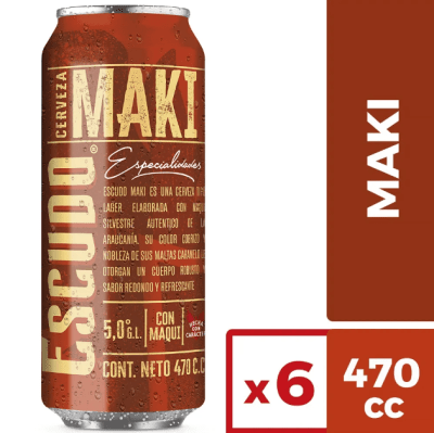 PACK ESCUDO MAKI LATA 470 CC X 6 UNID (SEC 4)1