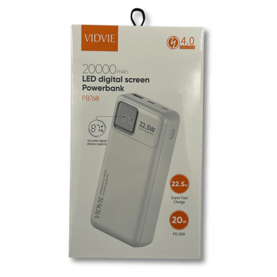 Bateria Externa Power Bank 20.000mah Vidvie PB768