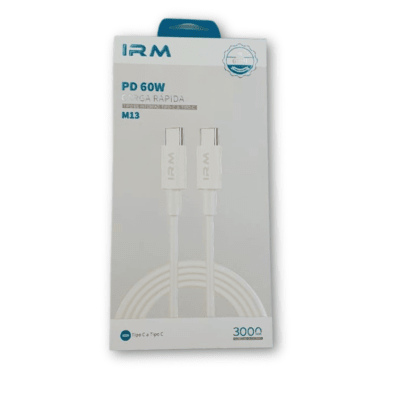 Cable Tipo C a Tipo C 3 metros 60W IRM31211