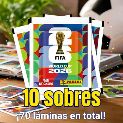 Pack 10 sobres Panini - Mundial 2026 (70 Láminas) FIFA WORD CUP 2026