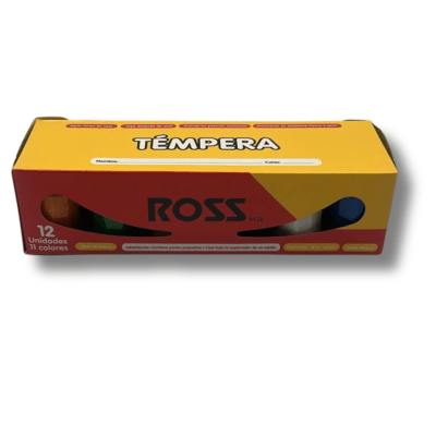 Tempera Ross 12 colores