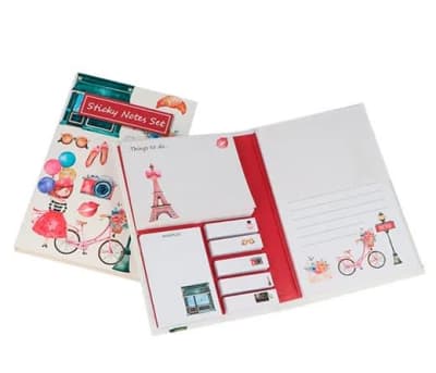 Libreta organizadora con posit