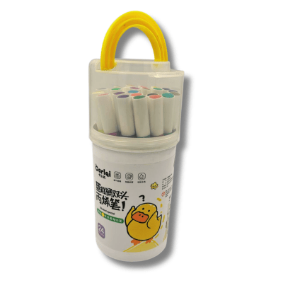 Set 24 Marcadores doble punta Carlai Dingli15405 Tarro