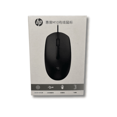Mouse HP M10 Alámbrico USB 1200 DPI 3 Botones Negro