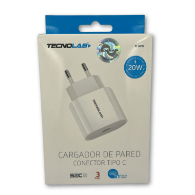 Cargador Tipo C Tecnolab Pared TL626