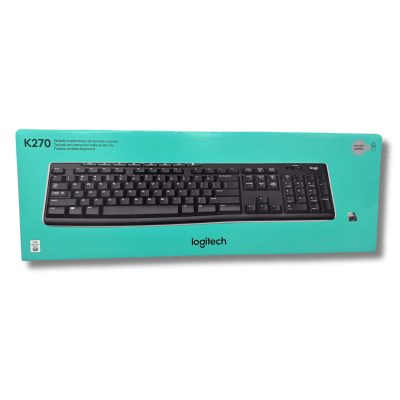 Teclado Logitech Inalambrico K270 con Teclas Multimedia
