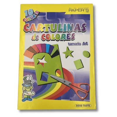 Block A4 10 colores Cartulina Española