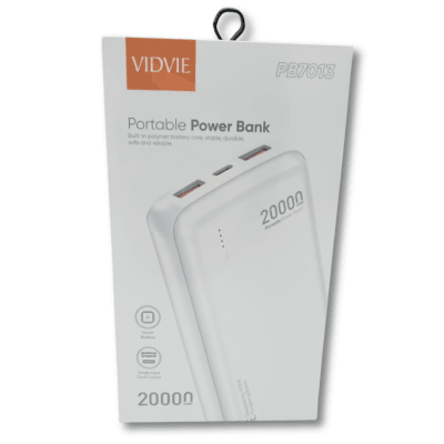 Power Bank Vidvie 20.000mAh PB7013 IRM51209 Batería Externa Portátil