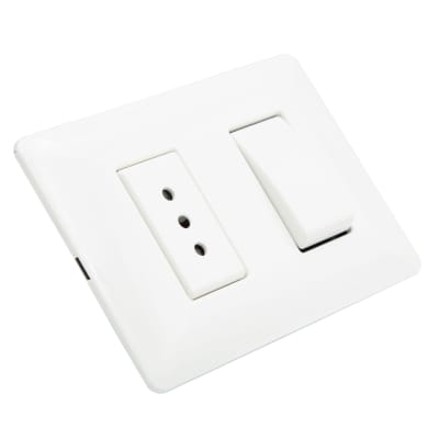 Interruptor para muro philco interruptor+enchufe 10A