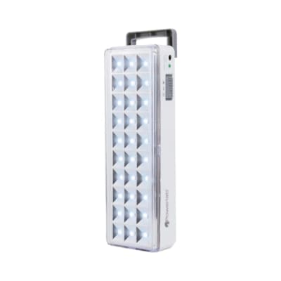 Lámpara de Emergencia Recargable Powerlab 30 LED | Hasta 8 Horas de Autonomía | Encendido Automático