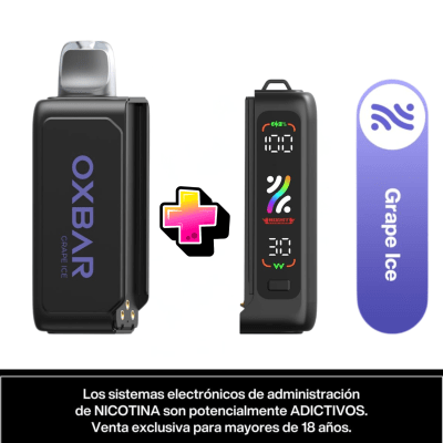 Pack Vaper Oxbar batería + recarga 25000 puff Grape Ice