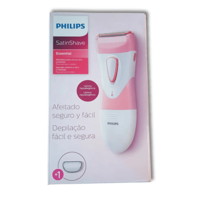Afeitadora Eléctrica Philips SatinShave Essential HP6306/00 - Uso Seco y Húmedo