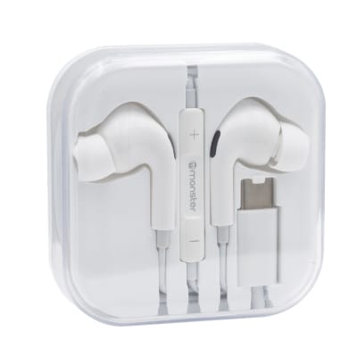 Audífonos Monster C21 USB-C Manos Libres para Smartphone y Tablet