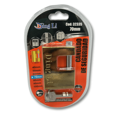Candado Antinapoleón 70 mm | Candado de Seguridad Reforzado