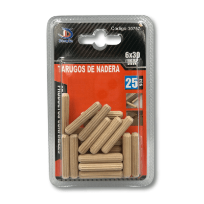 Tarugo madera 6x30mm 25pcs Dingli30757