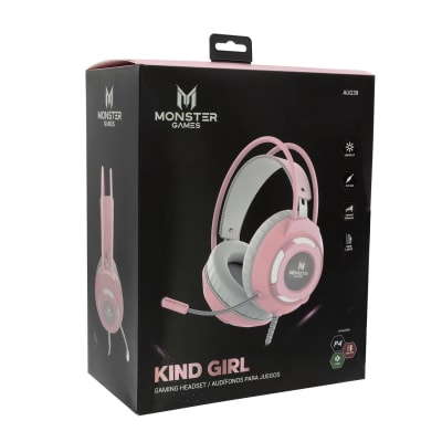 Fono Gamer Monster Headset Girl Warm