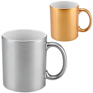 Tazón plateado/dorado estampado personalizado