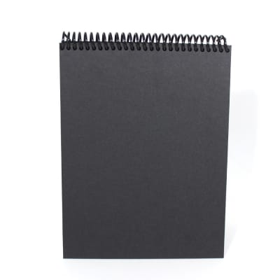 Croquera carta hojas negras Cappriccio