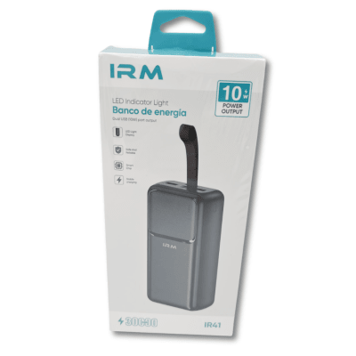 Power Bank 30.000mAh IRM61185 Batería Externa Portátil USB Alta Capacidad