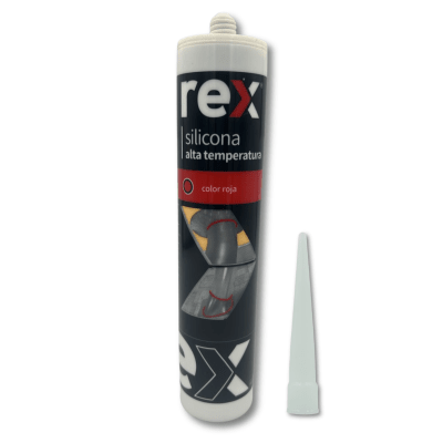 Silicona Alta temperatura Rex Roja