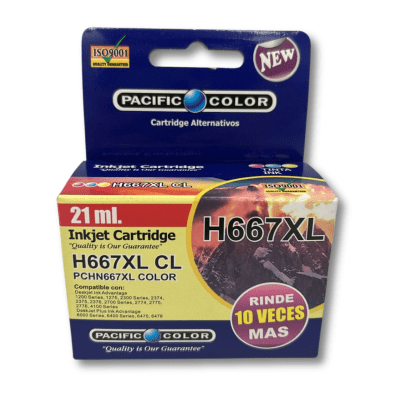 TINTA 667XL COLOR COMPATIBLE HP Pacific Color PCRPP67XLC