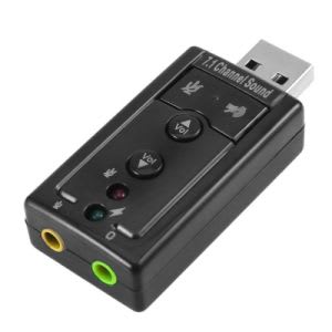 Adaptador Tarjeta Audio - Mic a USB