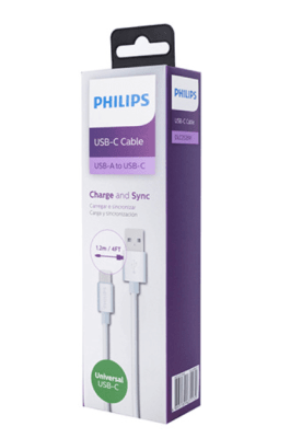 Cable tipo C  Philips goma DLC2528